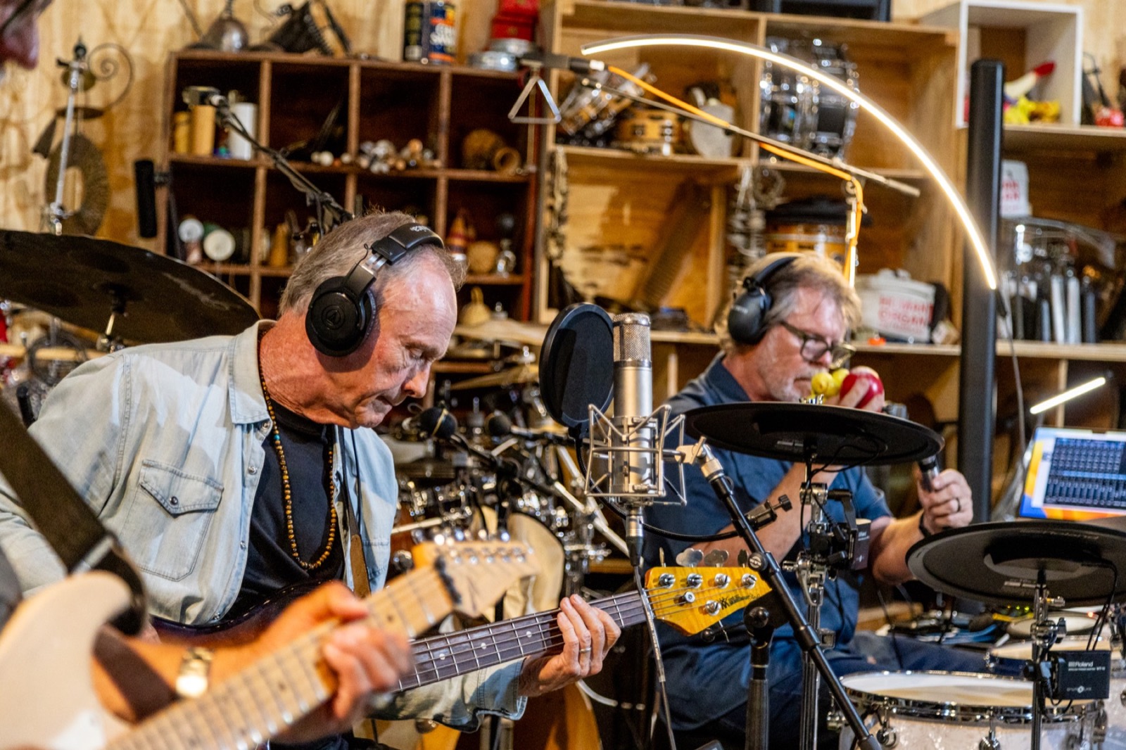 Mr. Mister recording session in Austin